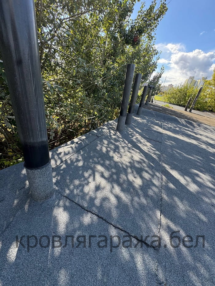 Ремонт кровли гаража в Логойске объект №11 фото-4